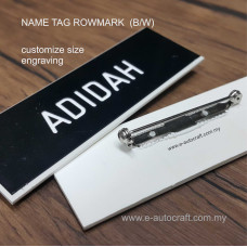 Name Tag Rowmark Black (T2.5)<br>Router Engraving<br>NTNRT/R_01